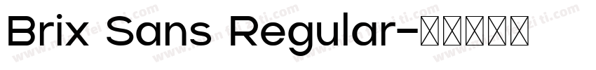 Brix Sans Regular字体转换